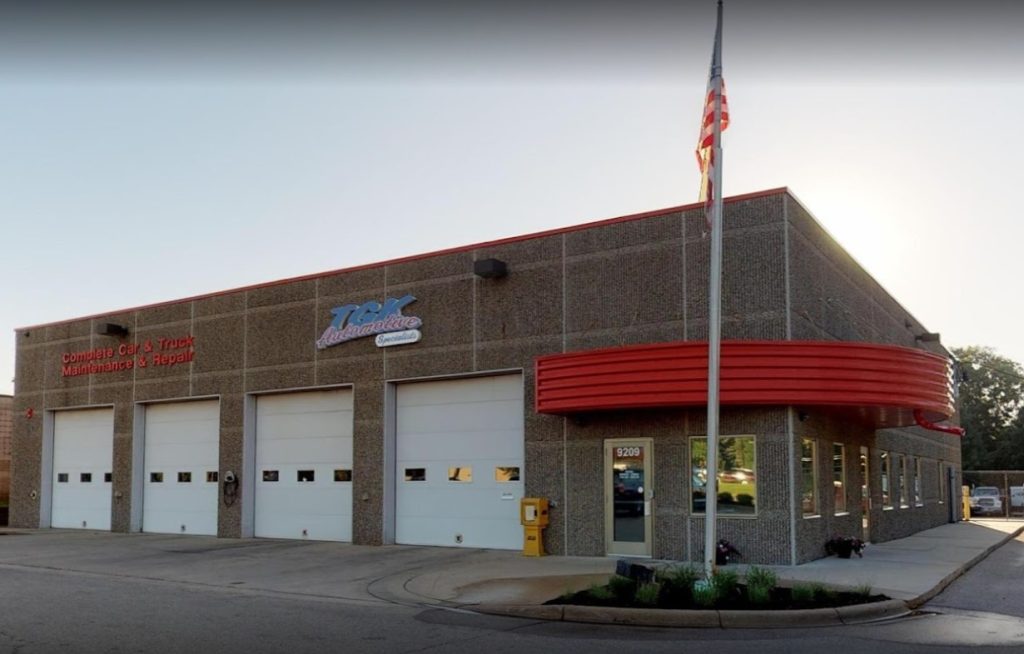 Exterior shot of TGK Automotive Specialists store in Bloomington, MN