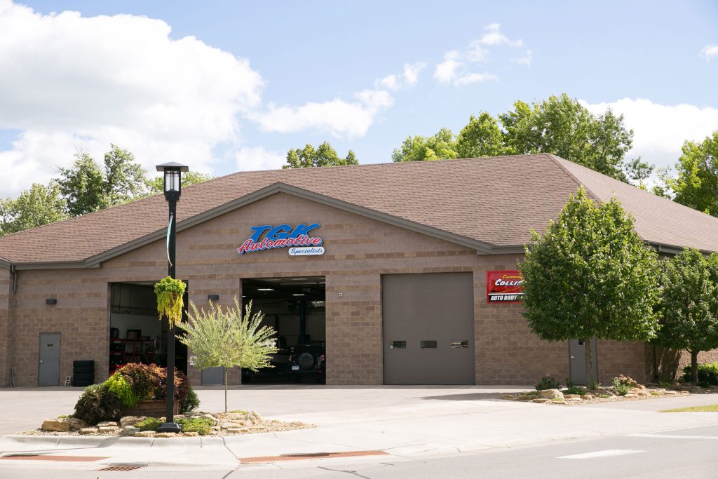 Exterior shot of TGK Automotive Specialists store in Chisago, MN