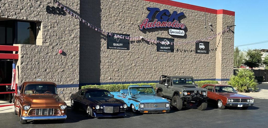 Exterior shot of TGK Automotive Specialists store in Chandler, AZ
