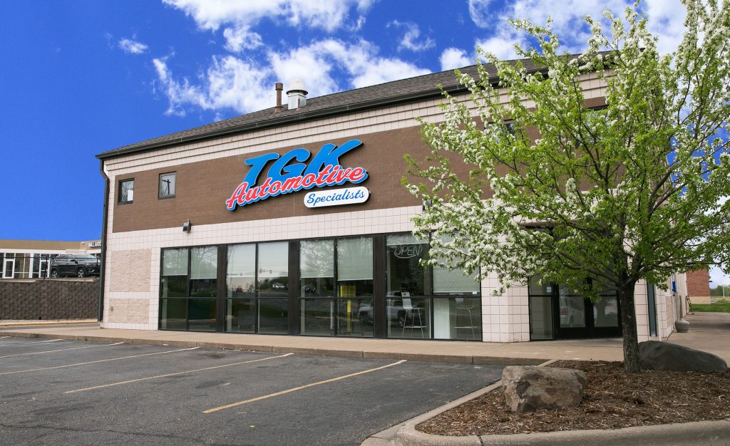 Exterior shot of TGK Automotive Specialists store in Inver Grove Heights, MN